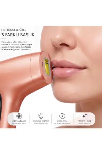 A05 Ipl 3 Million Shots Smart Skin Recognition Ultra Fast Flash 3 Heads Men& Women Device-Orange - 3