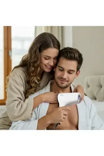 A05 Ipl 3 Миллиона Вспышек Умное Распознавание Кожи Ультра Серийная Вспышка 3 Насадки Мужской И Женский Аппарат-Белый - ROBX (1)