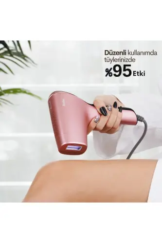 A05 Ipl 3 Milyon Atım Akıllı Cilt Tanıma Ultra Seri Atım 3 Başlık Bay&bayan Cihazı-Pembe - 2
