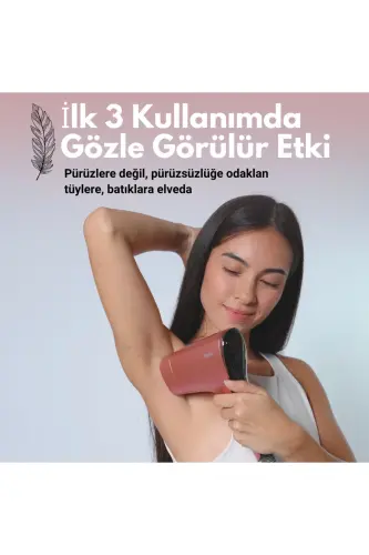 A05 Ipl 3 Milyon Atım Akıllı Cilt Tanıma Ultra Seri Atım 3 Başlık Bay&bayan Cihazı - Pembe - 7