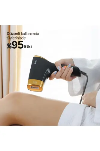 A05 Ipl 3 Milyon Atım Akıllı Cilt Tanıma Ultra Seri Atım 3 Başlık Vücut Yüz Bikini Bay&bayan Cihazı-SİYAH - 4