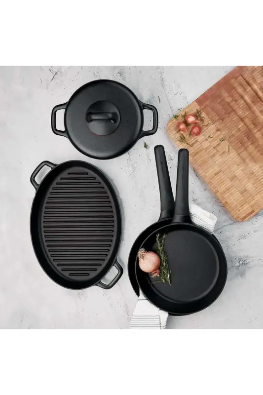 Gusto Volkanit 28x28 cm. Kare Grill Tava A1373 - 2