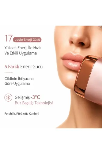 A2024 3 Milyon Atım 3 Başlık Vücut-Yüz-Özel Bölge Bay&bayan Epilasyon Ultra Seri Atım - Pembe - 5
