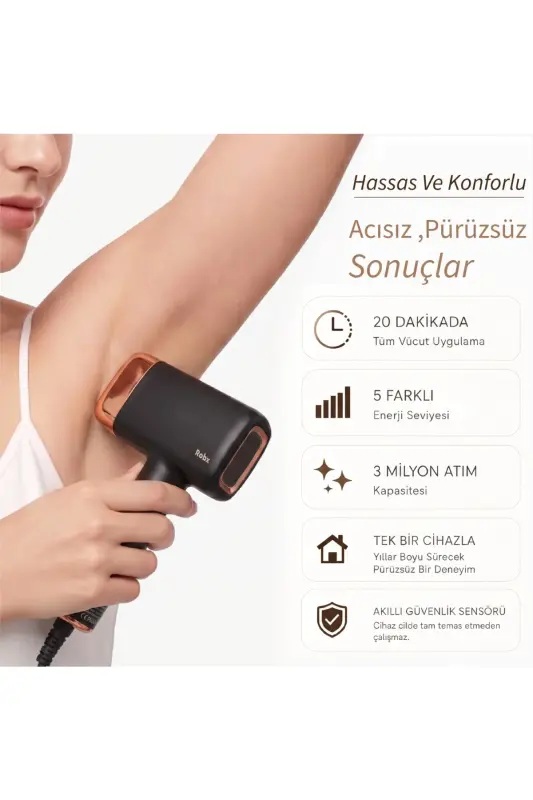A2024 New Series 3 Million Flashes 3 Heads Body-Face-Private Area Ultra Fast Male&Female Epilation-Black - 3