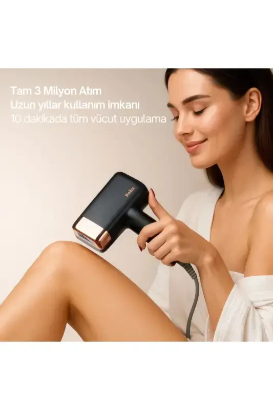 A2024 New Series 3 Million Flashes 3 Heads Body-Face-Private Area Ultra Fast Male&Female Epilation-Black - 5