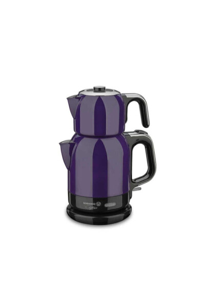 A331-01 Çaytema Lavender Chrome 1600 W Steel Tea Maker - 14