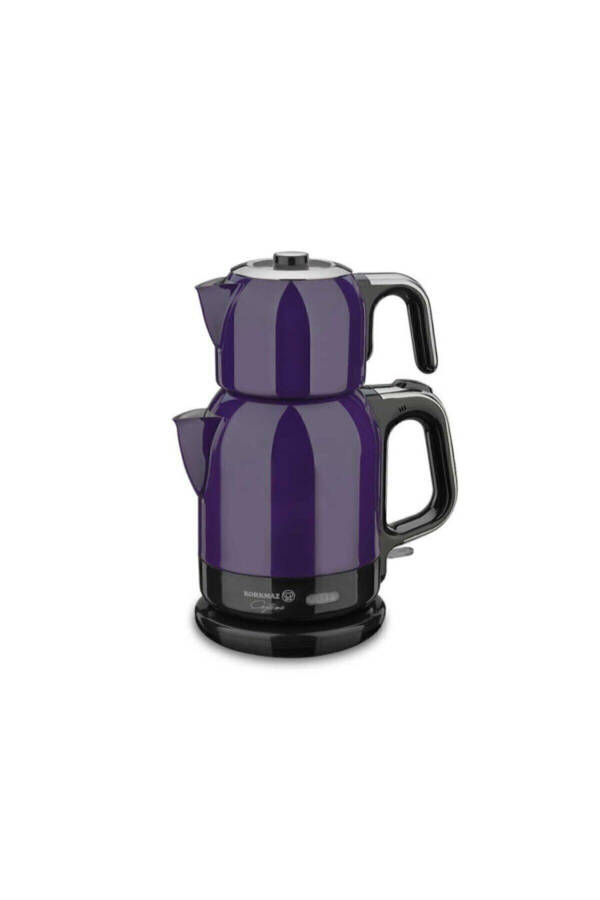 A331-01 Çaytema Lavender Chrome 1600 W Steel Tea Maker - 17