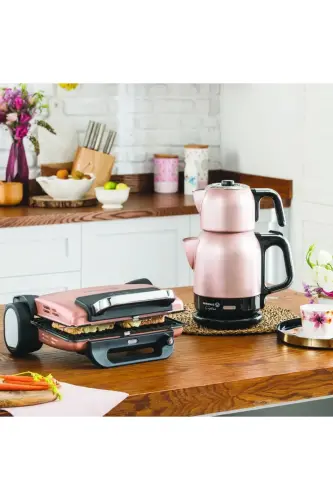 Çaytema RosagoldKrom Elektrikli Çaydanlık 1.7 lt A331-02-Rose Gold/Krom - KORKMAZ (1)