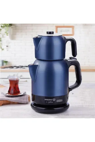 A331-07 Caytema Electric Kettle Azura/chrome-AZ - KORKMAZ (1)