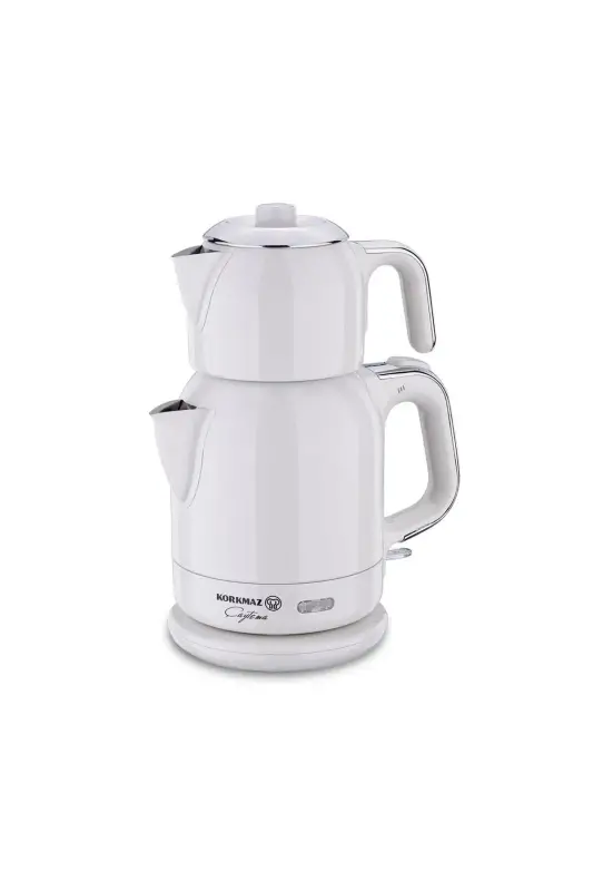 A331-08 Çaytema Electric Kettle Vanilla/Chrome - KORKMAZ