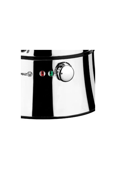 A334 Nosta Mega Stainless Steel/Chrome Samovar - KORKMAZ (1)