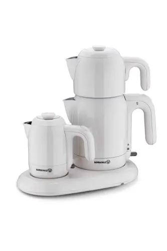 A353 1600 Watt Mia Tea and Coffee Maker White 1.7 Lt-White 