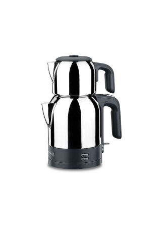 A359 Demkolik Electric Kettle Inox/black - KORKMAZ