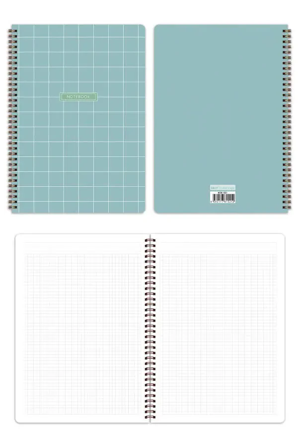 A4 Spiralli Maktab Dasturi 80 varag' 4 ta to'plam - Kvadrat - 6