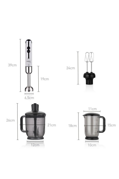 A447-14 Mia Mega Blender Set Vanilla - 6