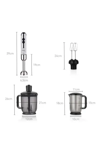 A447-14 Mia Mega Blender Set Vanilla - 3