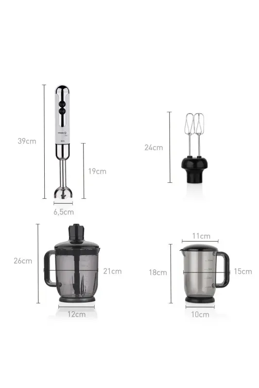 A447-14 Mia Mega Blender Set Vanilla - 3