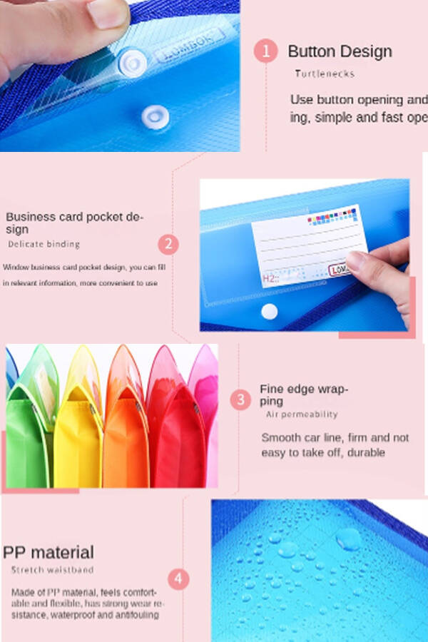 A5 Evrak Dosyası, Pp Körüklü Çanta 1 Adet Turuncu - DS-531 - 3