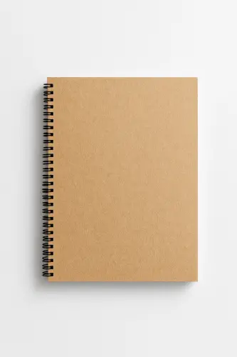A5 Kraft Cover Blank Notebook, A5 Notebook, 60 Sheets (120 PAGES)-Kraft - 3