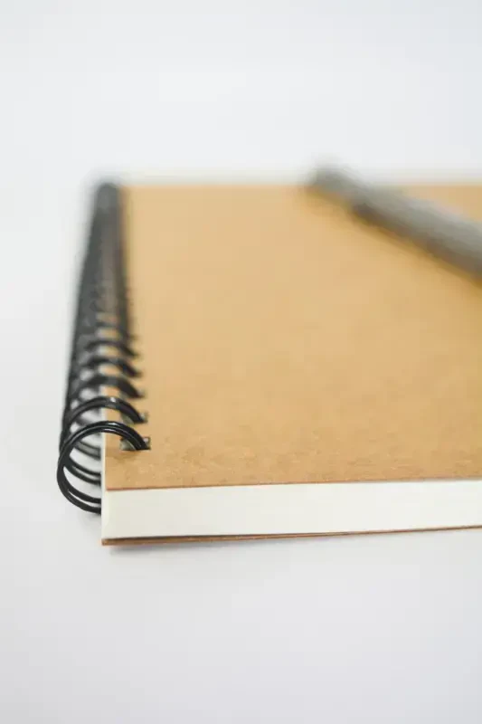 A5 Kraft Cover Blank Notebook, A5 Notebook, 60 Sheets (120 PAGES)-Kraft - 4