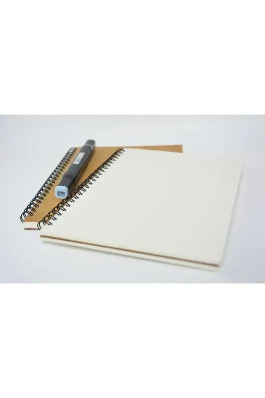 A5 Kraft Cover Blank Notebook, A5 Notebook, 60 Sheets (120 PAGES)-Kraft - 5