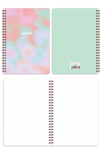 A5 Spiral Bound School Notebook 80 Sheets 4 Pack - Lined - 7