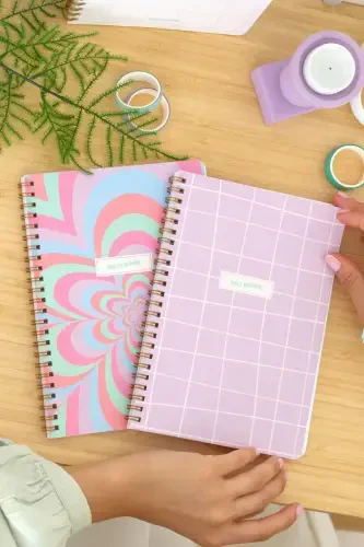 A5 Spiral Bound School Notebook 80 Sheets 4 Pack - Lined - 5