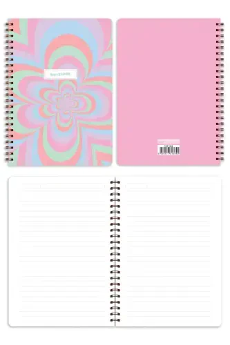 A5 Spiral Bound School Notebook 80 Sheets 4 Pack - Lined - 7