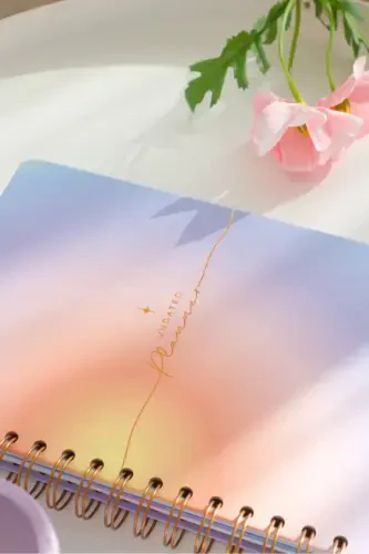 A5 Spiral Undated Planner Agenda with Motivation Pages Rainbow-Multicolor - Modazone (1)