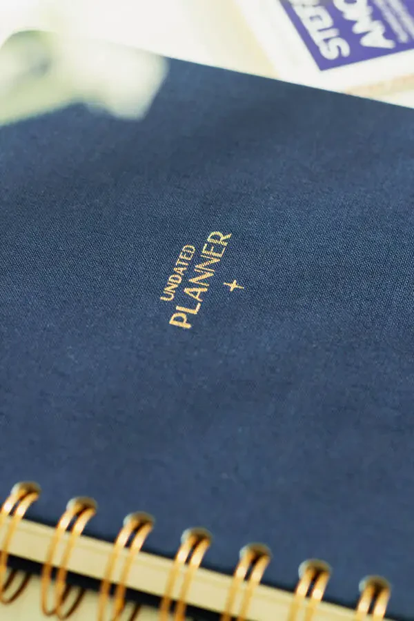 A5 Spiralli Zig'ir Doimiy Rejalashtirish Kundaligi Ko'k - 3