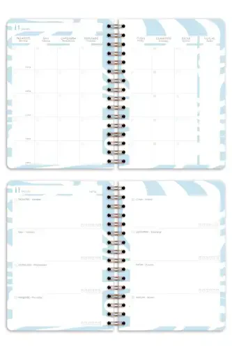 A5 Спиральный Безлимитный Планировщик Ежедневник Мотивационный Блокнот Радуга-Разноцветный - 8