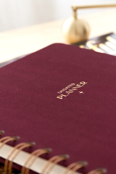 A5 Spiralsimon Ketan Doimiy Planlovchi Ajanda Bordo - 12