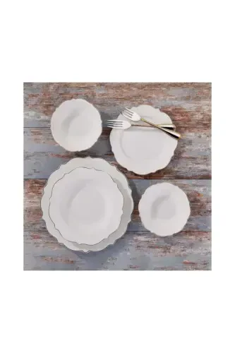 A8241 Eliza 60 Piece Dinner Set-Gold - KORKMAZ (1)