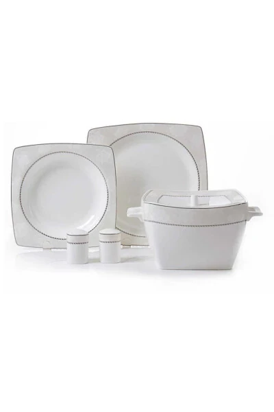A8442 Bone Selection 60 Piece Dinner Set (square) - KORKMAZ