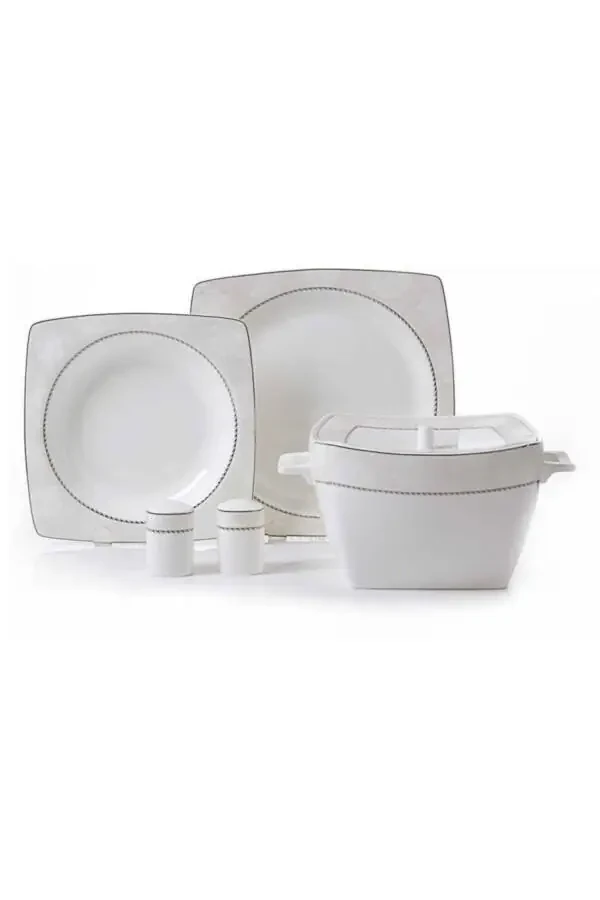 A8442 Bone Selection 60 Piece Dinner Set (square) - 5