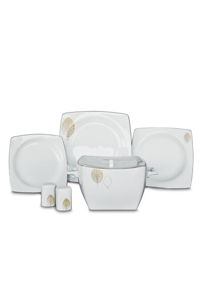 A8456 Bone Sel. 60 Piece Dinner Set (square) - KORKMAZ
