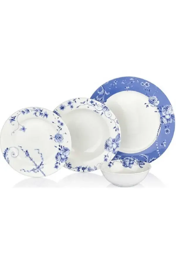A8962 6 Person 24 Pieces Porcelain Dinner Set - 1