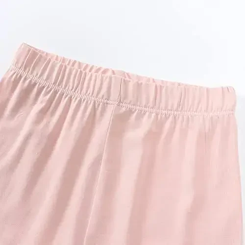 Aablexema Baby Short Summer Pajamas - Toddler Cool Jammies Pjs Rayon from Bamboo,2pcs Kids Sleepwear Set for Boys Girls - 6