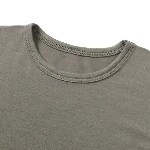 Aablexema Baby Short Summer Pajamas - Toddler Cool Jammies Pjs Rayon from Bamboo,2pcs Kids Sleepwear Set for Boys Girls - 3