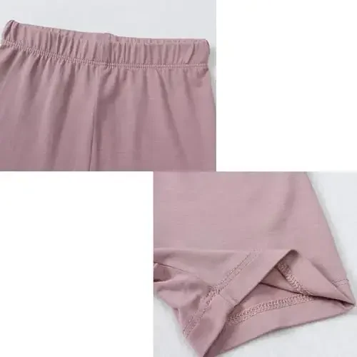 Aablexema Baby Short Yozgi Pijamalar - Go'daklar uchun salqin Jammies Pjs Bamboo rayonidan, 2 dona bolalar uchun uyqu kiyimi to'plami o'g'il bolalar qizlar uchun - 4