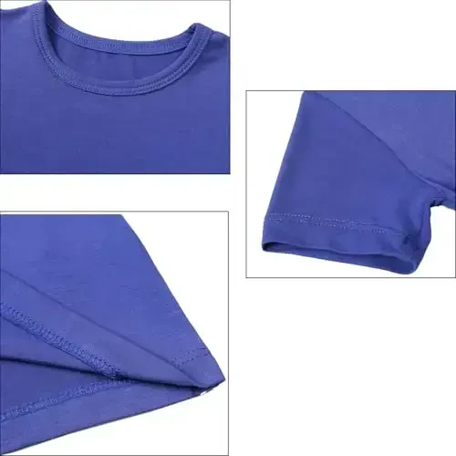 Aablexema Baby Short Summer Pajamas - Toddler Cool Jammies Pjs Rayon from Bamboo,2pcs Kids Sleepwear Set for Boys Girls - 3