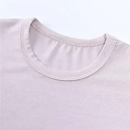 Aablexema Baby Short Summer Pajamas - Toddler Cool Jammies Pjs Rayon from Bamboo,2pcs Kids Sleepwear Set for Boys Girls - 3