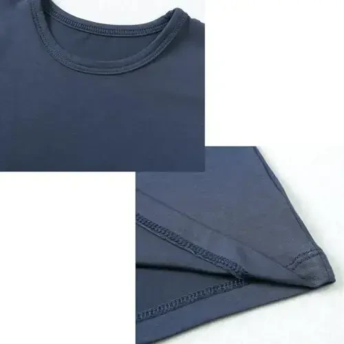 Aablexema Baby Short Summer Pajamas - Toddler Cool Jammies Pjs Rayon from Bamboo,2pcs Kids Sleepwear Set for Boys Girls - 3