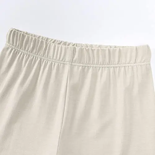 Aablexema Baby Short Summer Pajamas - Toddler Cool Jammies Pjs Rayon from Bamboo,2pcs Kids Sleepwear Set for Boys Girls - 5