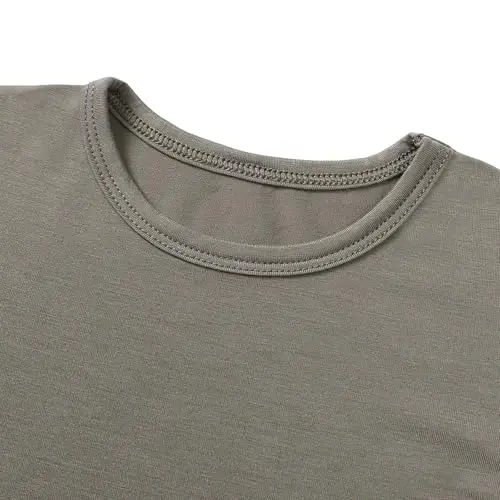 Aablexema Baby Short Summer Pajamas - Toddler Cool Jammies Pjs Rayon from Bamboo,2pcs Kids Sleepwear Set for Boys Girls - 3