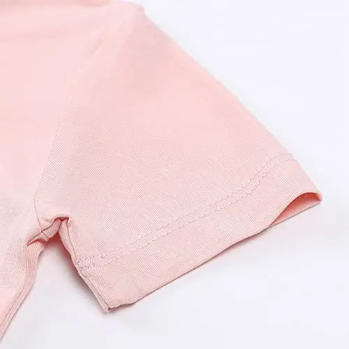 Aablexema Baby Short Summer Pajamas - Toddler Cool Jammies Pjs Rayon from Bamboo,2pcs Kids Sleepwear Set for Boys Girls - 4