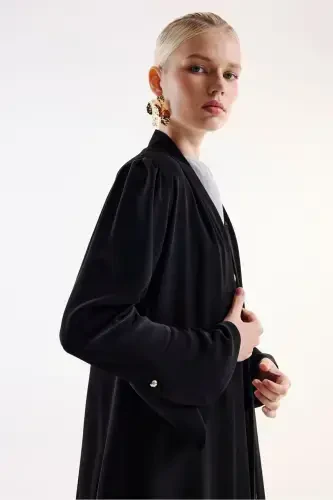 Abaya Volan Yengli Qora-qora - 1