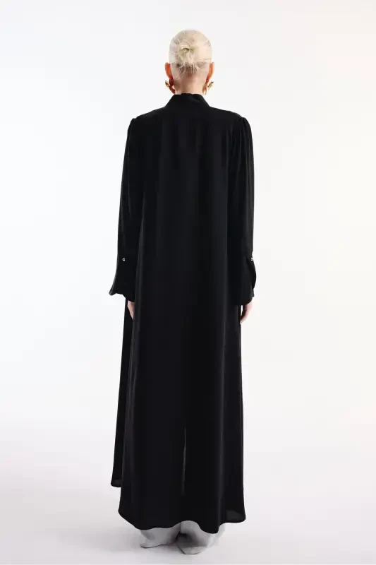 Abaya Volan Yengli Qora-qora - 6