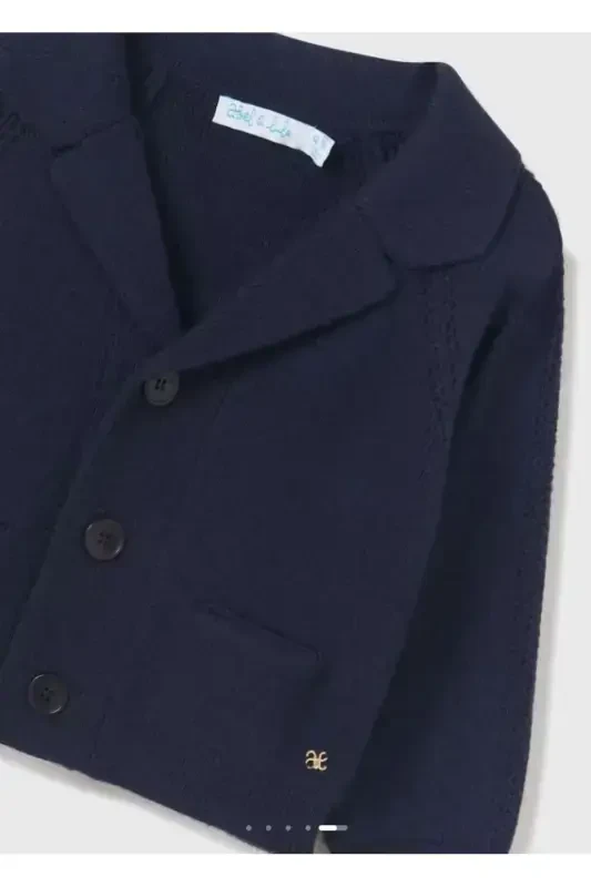 Abel&lula baby boy knitted jacket cardigan 5837-NAVY BLUE - 5
