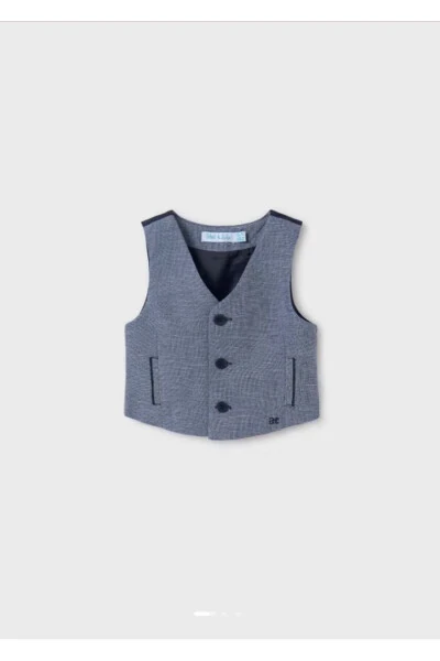 Abel&lula baby boy linen vest 5361 - ABEL & LULA